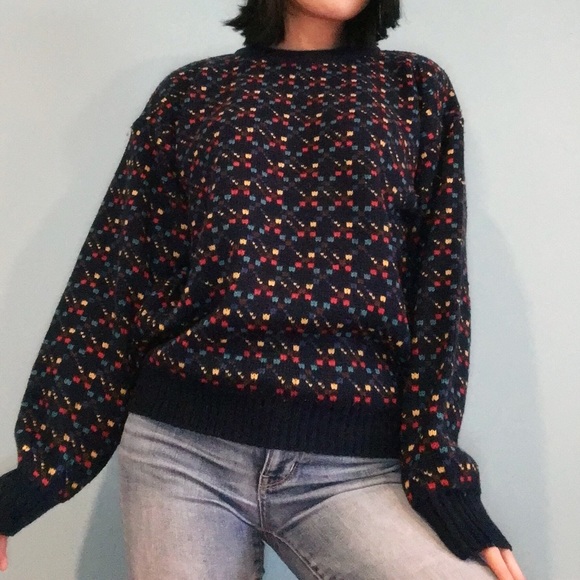 Vintage Polka Dot Sweater - Picture 3 of 6